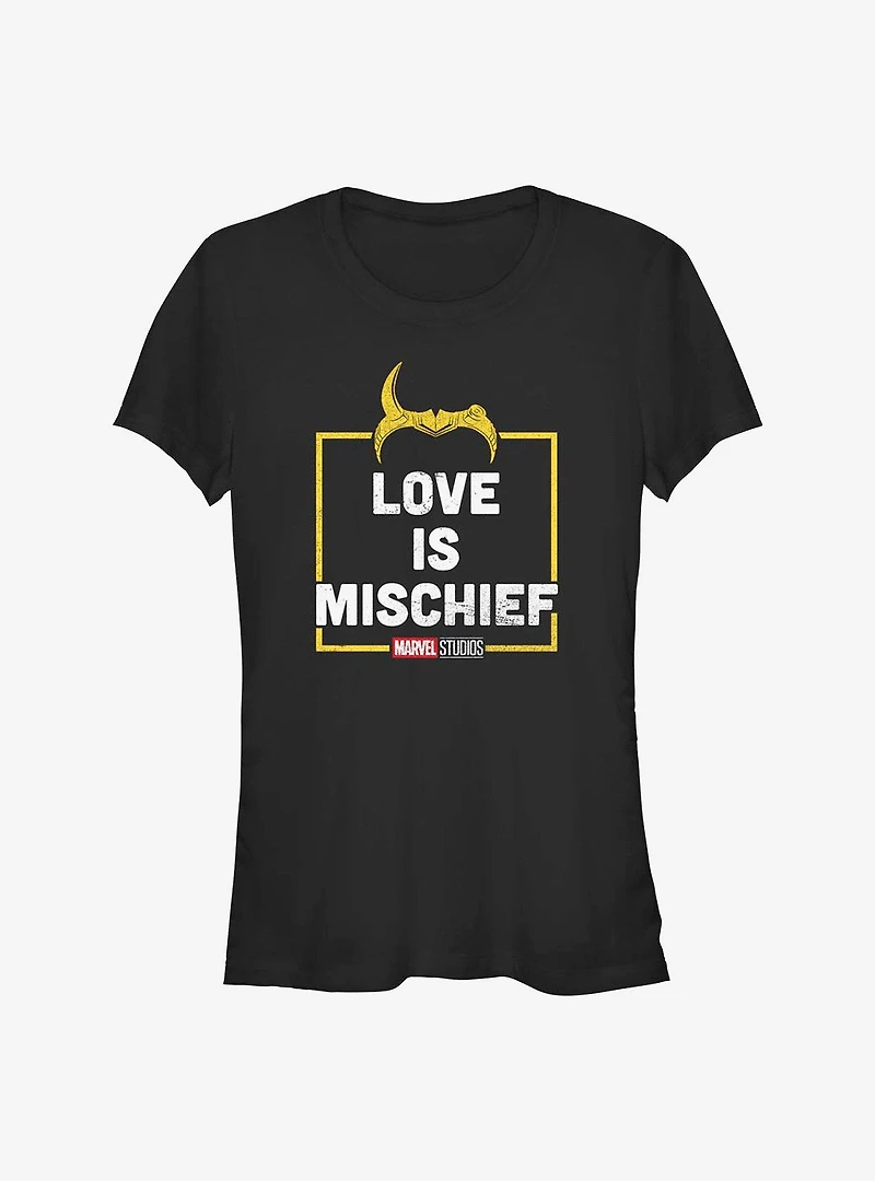 Marvel Loki Love Is Mischief Girls T-Shirt
