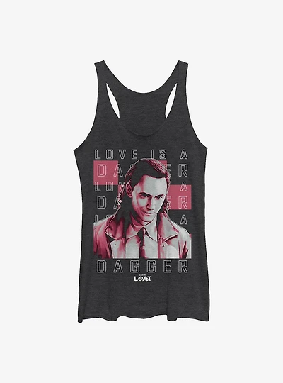 Marvel Loki Love Is A Dagger Girls Tank