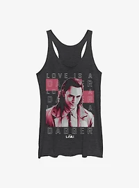 Marvel Loki Love Is A Dagger Girls Tank