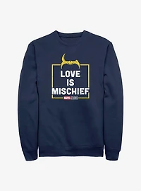 Marvel Loki Love Is Mischief Crew Sweatshirt