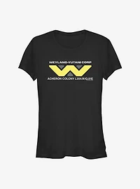 Alien Weyland-Yutani Corp Logo Girls T-Shirt