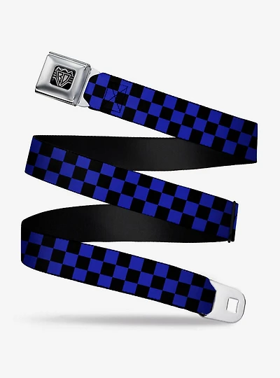 Checker Print Seatbelt Belt Neon