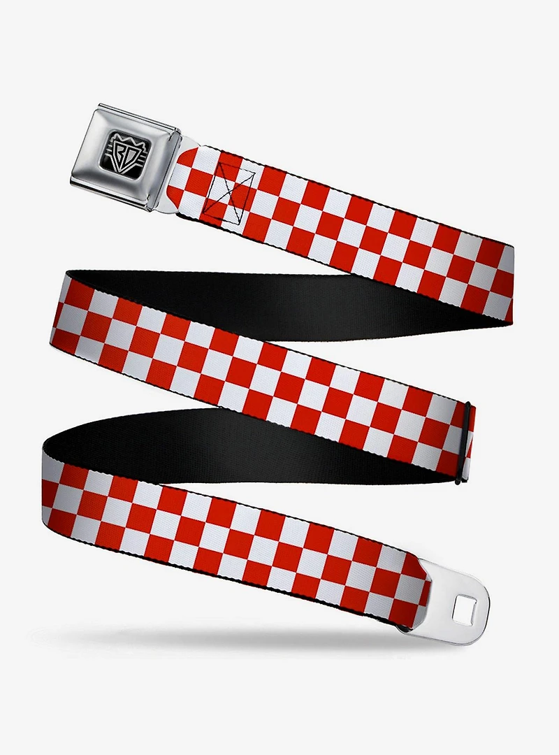 Checker Print Seatbelt Belt