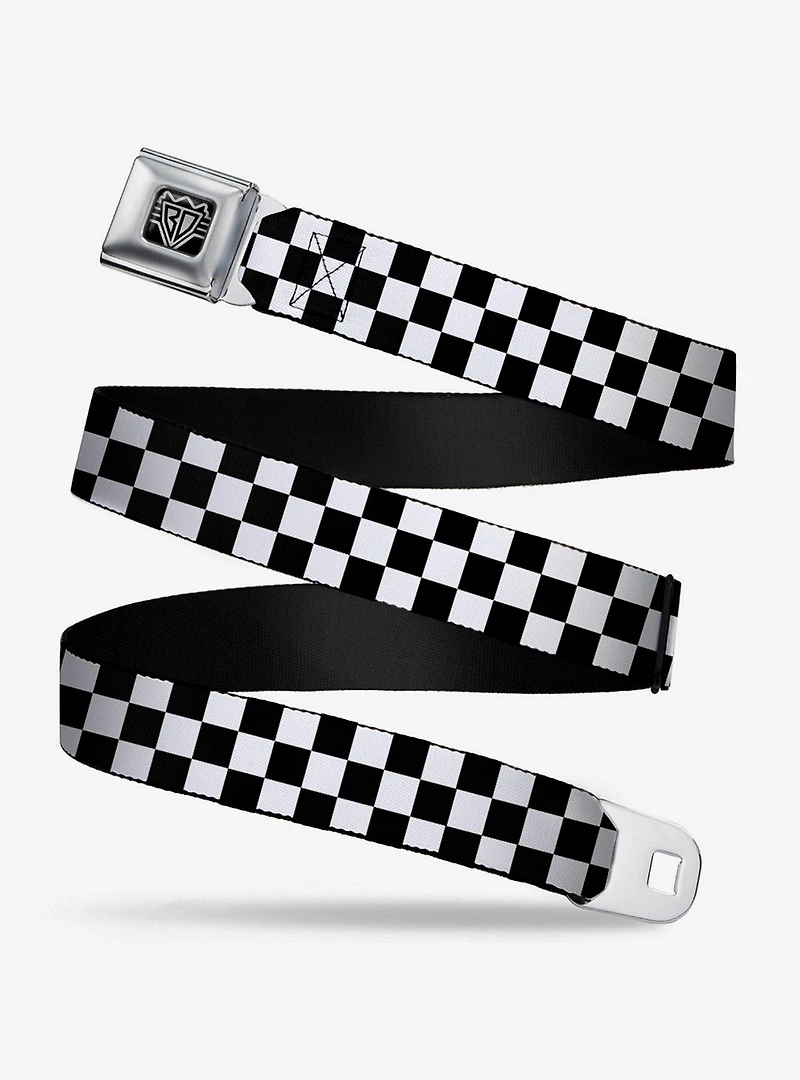 Checker Print Seatbelt Belt