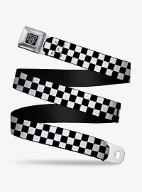 Checker Print Seatbelt Belt