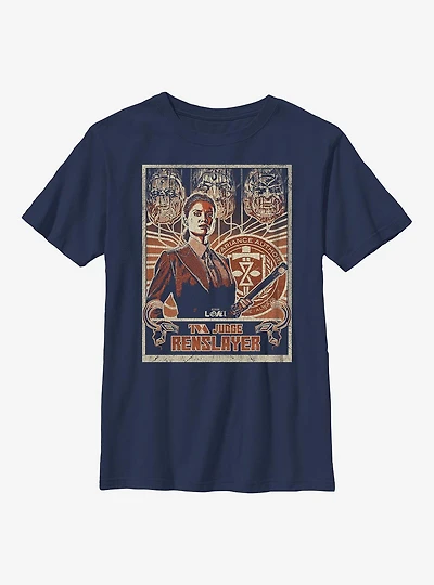 Marvel Loki TVA Judge Renslayer Youth T-Shirt