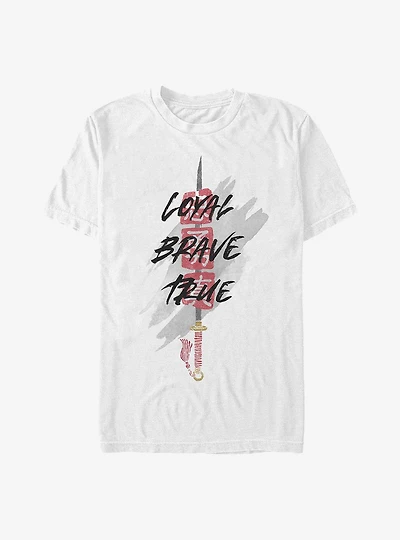 Disney Mulan Sword Loyal Brave True T-Shirt