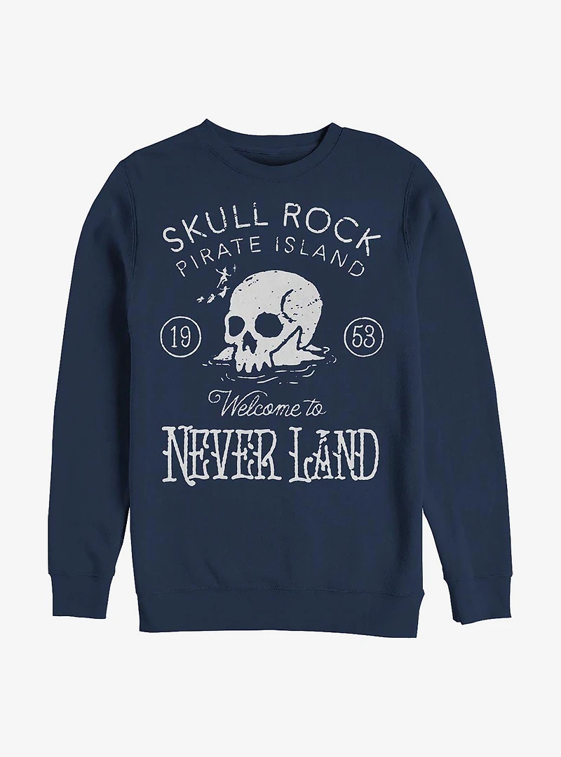 Disney Peter Pan Welcome To Skull Rock Crew Sweatshirt