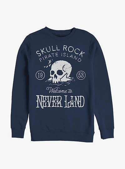 Disney Peter Pan Welcome To Skull Rock Crew Sweatshirt
