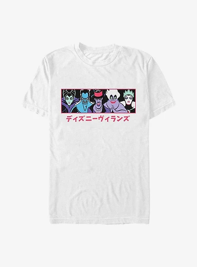 Disney Villains Japanese Text T-Shirt