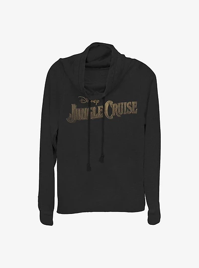 Disney Jungle Cruise Logo Cowlneck Long-Sleeve Girls Top