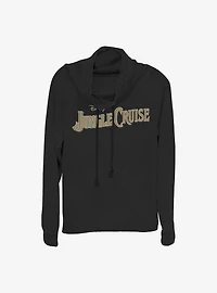 Disney Jungle Cruise Logo Cowlneck Long-Sleeve Girls Top