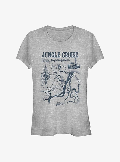 Disney Jungle Cruise Jungle Map Girls T-Shirt