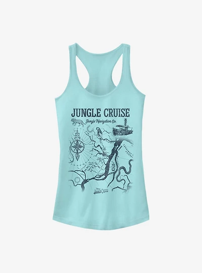 Disney Jungle Cruise Jungle Map Girls Tank