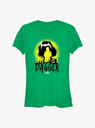 Marvel Loki Love Is A Dagger Girls T-Shirt