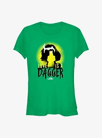Marvel Loki Love Is A Dagger Girls T-Shirt