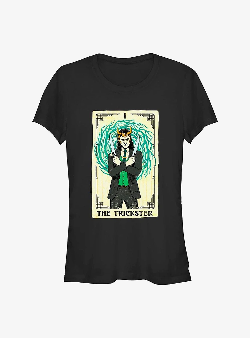 Marvel Loki The Trickster Tarot Girls T-Shirt