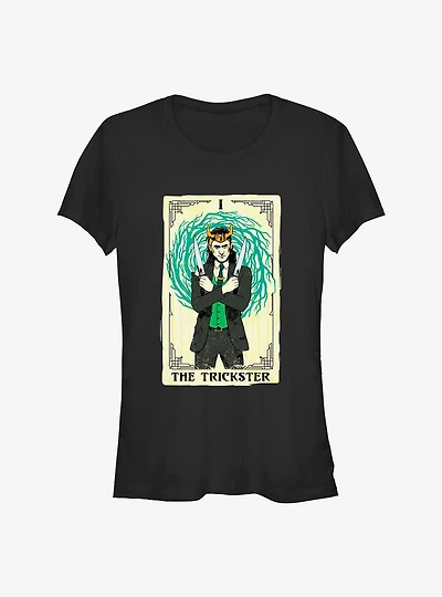 Marvel Loki The Trickster Tarot Girls T-Shirt