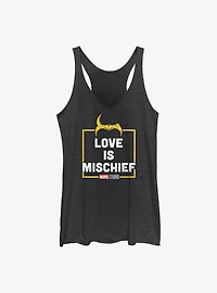 Marvel Loki Love Is Mischief Womens Tank Top