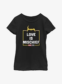 Marvel Loki Love Is Mischief Youth Girls T-Shirt