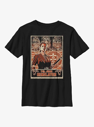 Marvel Loki TVA Judge Renslayer Youth T-Shirt