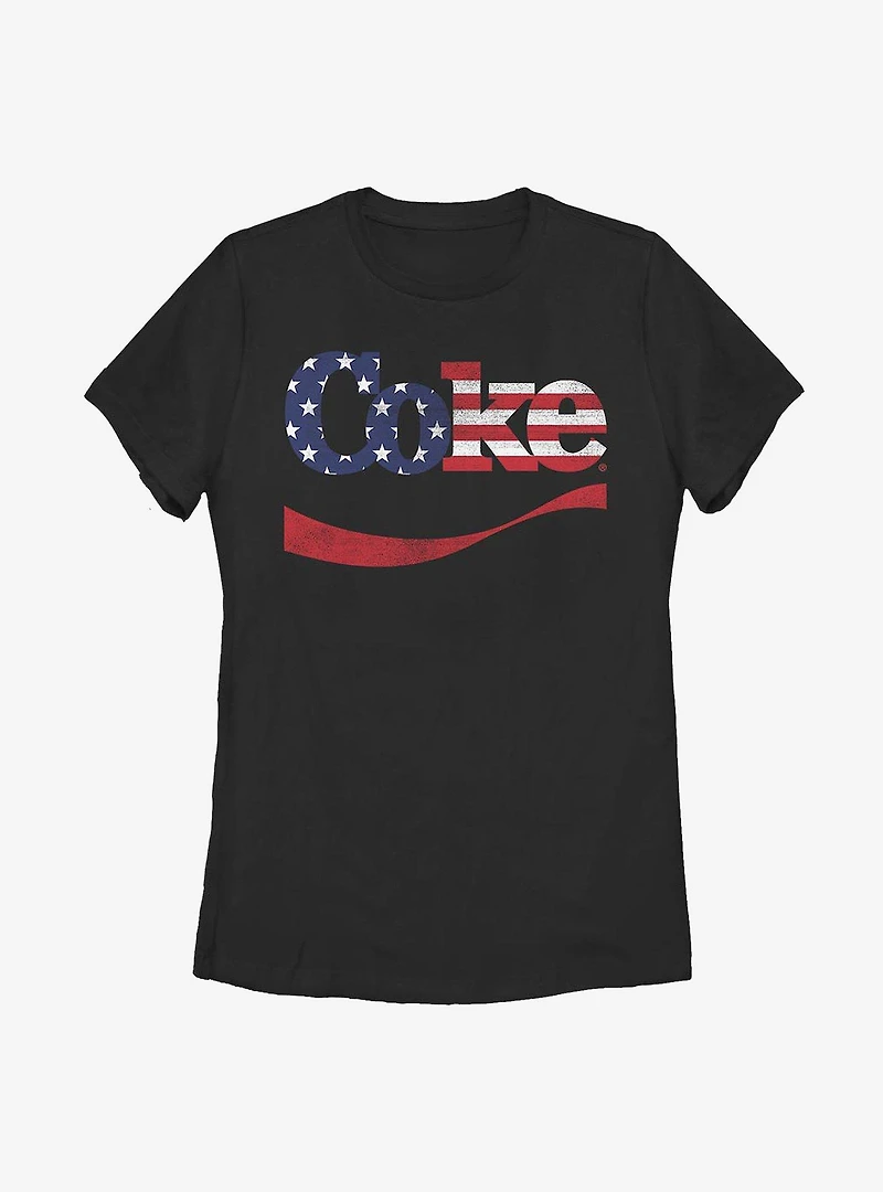 Coca-Cola Spangled Coke Womens T-Shirt