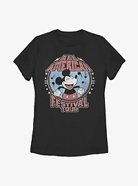 Disney Mickey Mouse American Tour Womens T-Shirt