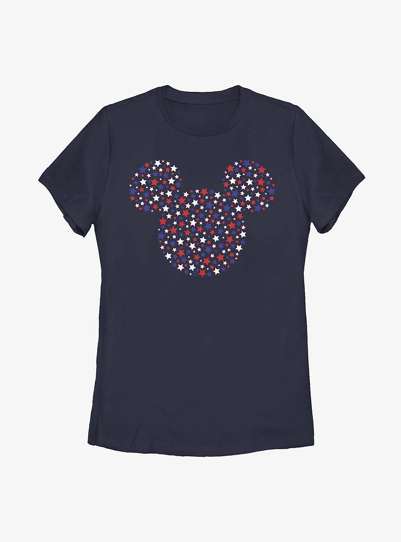 Disney Mickey Mouse Stars And Ears Womens T-Shirt