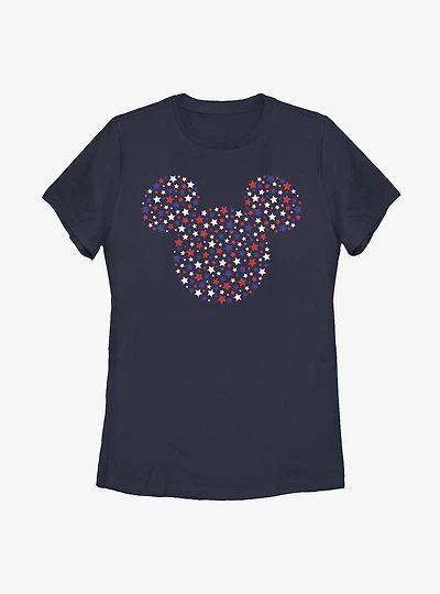 Disney Mickey Mouse Stars And Ears Womens T-Shirt