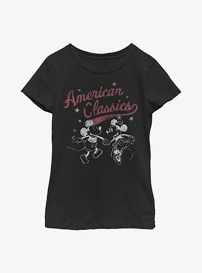 Disney Mickey Mouse Two Classics Youth Girls T-Shirt