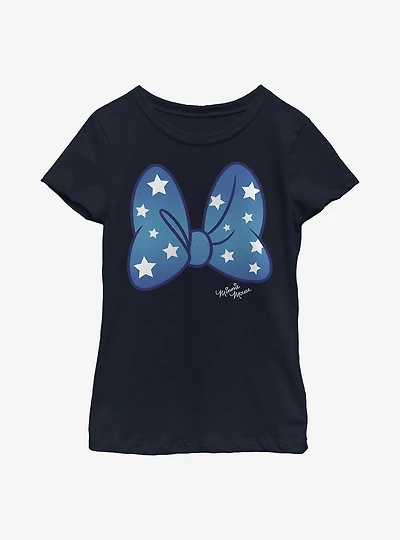 Disney Minnie Mouse Stars Bow Youth Girls T-Shirt