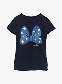 Disney Minnie Mouse Stars Bow Youth Girls T-Shirt