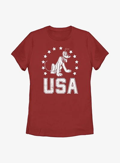 Disney Pluto USA Womens T-Shirt