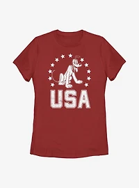 Disney Pluto USA Womens T-Shirt