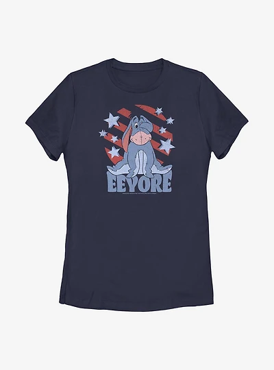 Disney Winnie The Pooh Eeyore Spangled Womens T-Shirt