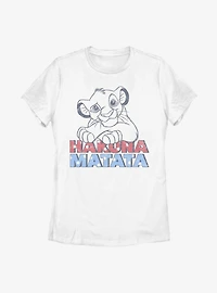 Disney The Lion King Americana Simba Womens T-Shirt