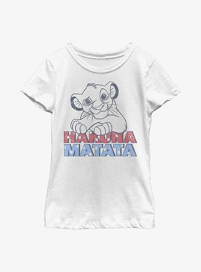 Disney The Lion King Americana Simba Youth Girls T-Shirt