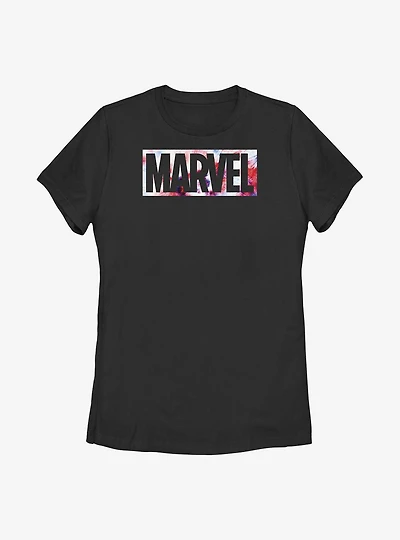 Marvel USA Dye Logo Womens T-Shirt