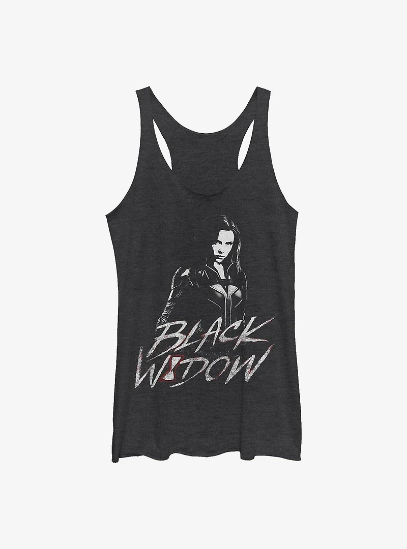 Marvel Black Widow Distress Womens Tank Top