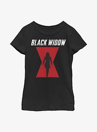 Marvel Black Widow Logo Youth Girls T-Shirt