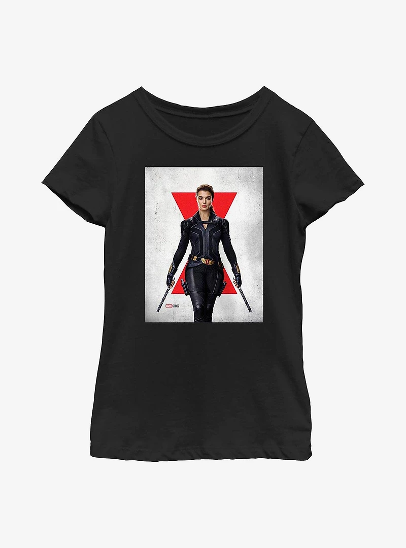 Marvel Black Widow Melina Poster Youth Girls T-Shirt