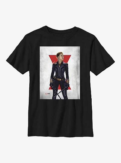 Marvel Black Widow Poster Youth T-Shirt