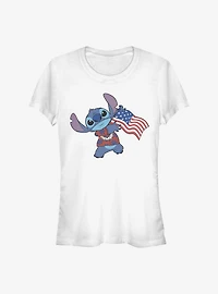 Disney Lilo & Stitch Tropical Flag Girls T-Shirt