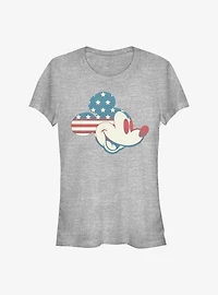 Disney Mickey Mouse America Flag Girls T-Shirt