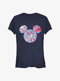 Disney Mickey Mouse Tie Dye America Girls T-Shirt