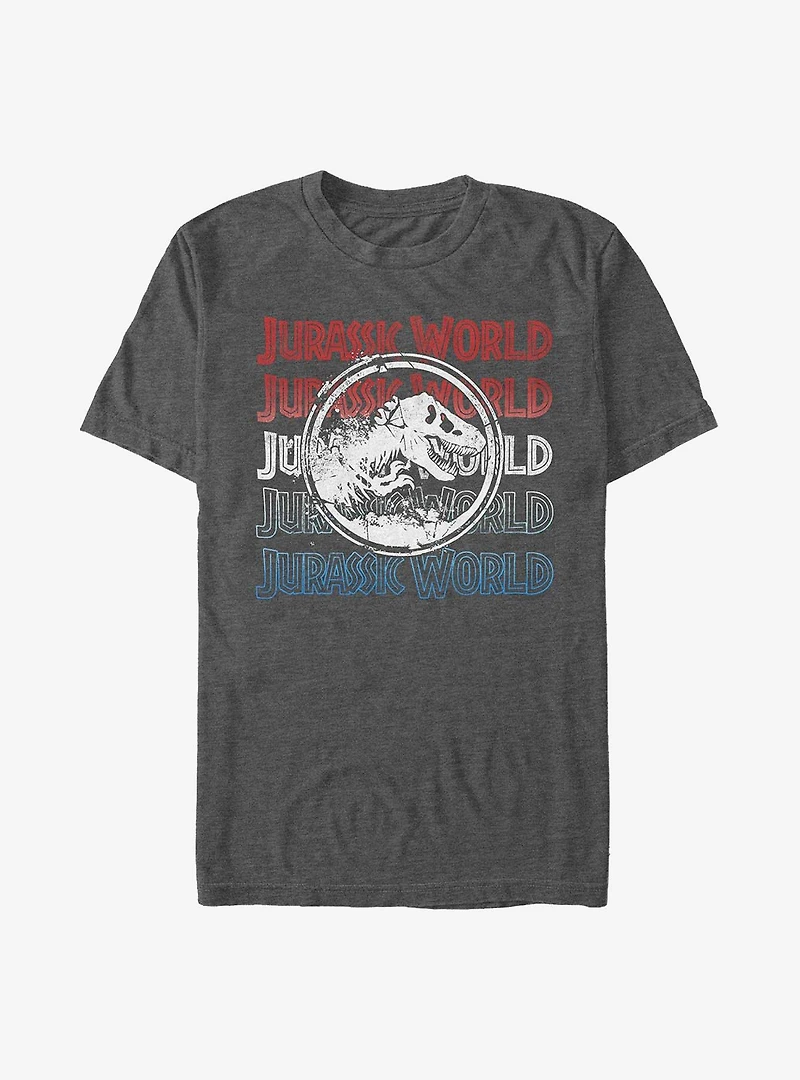 Jurassic Park Logo Repeat T-Shirt