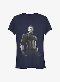 Marvel Captain America Fierce Pose Girls T-Shirt
