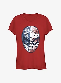 Marvel Spider-Man American Flag Girls T-Shirt
