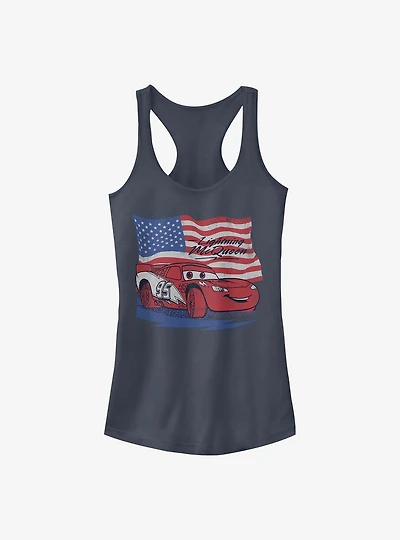 Disney Pixar Cars Lightning Flag Girls Tank