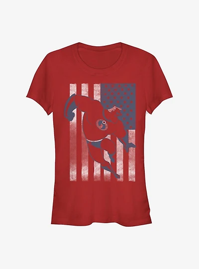 Disney Pixar The Incredibles Incredible Flag Girls T-Shirt